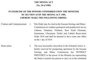 The minister’s order