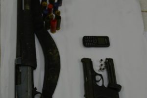 One of the weapons recovered by the police (Police photo)
