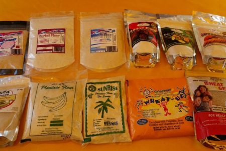 The range of porridge samples available on the local market.