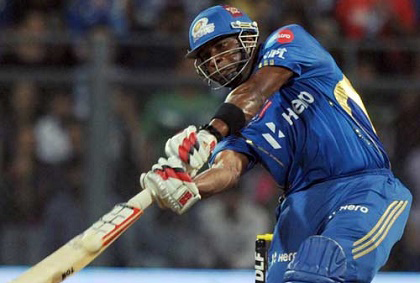 Mumbai Indians batsman Kieron Pollard