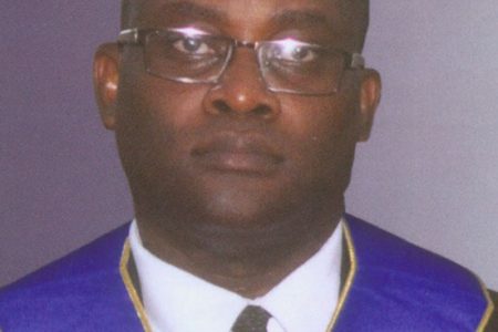 Grandmaster of the District Grand Lodge
of Guyana, Roysdale Alton Forde