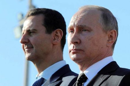 Bashar al-Assad (left) and Vladimir Putin