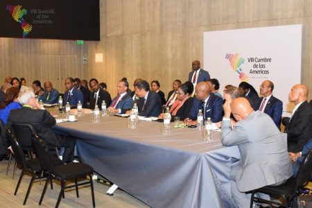 CARICOM heads of state and delegation meeting with members of the US congress. (DPI photo)