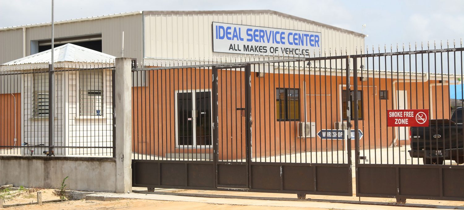 The Ideal Service Center at Diamond, East Bank Demerara where the incident occurred.
