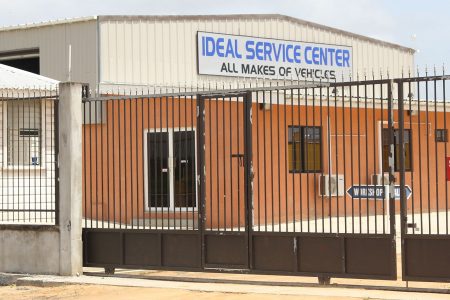 The Ideal Service Center at Diamond, East Bank Demerara where the incident occurred.
