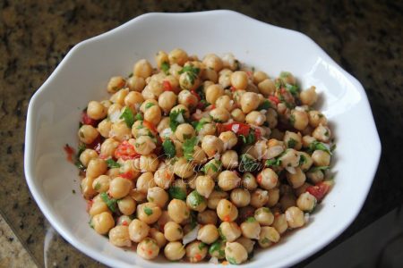 Channa dressed with Pico de gallo Photo by Cynthia Nelson

