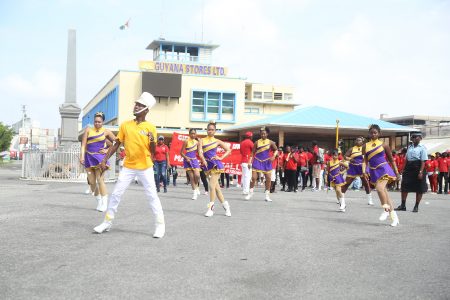 Fancy footwork heralded the contingent from the Guyana Labour Union yesterday.