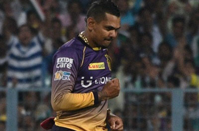 KKR’s West Indies off-spinner Sunil Narine. 