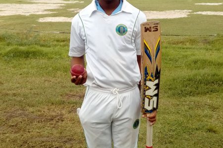  Mavindra Dindyal top scored with 43, and bagged three wickets and one stumping