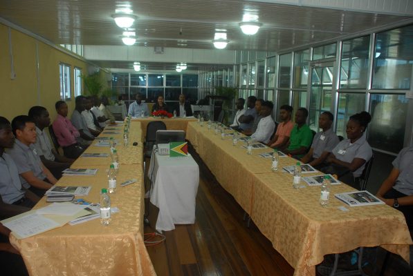 Participants seated prior to yesterday’s start of the Oil and Gas Course at the Critchlow Labour College.