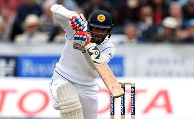 Opener Dimuth Karunaratne.