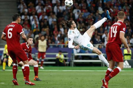 Gareth Bale’s astonishing bicycle kick gave Real Madrid a 2-1 lead in yesterday’s Champion’s League final.  Bale netted once more to become the first substitute player to score twice in a Champions League final.
