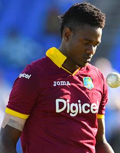 West Indies fast bowler Ronsford Beaton.
