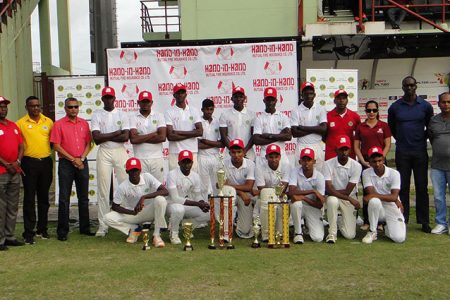 GCB officials, Berbice Cricket Board officials, stakeholder and the double champions Berbice U-19 team