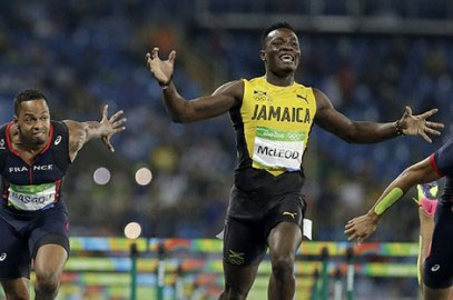  Reigning Olympic champion, Jamaican Omar McLeod.
