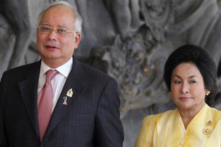 Najib and his wife Rosmah Mansor 