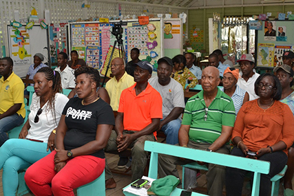 The audience at the community meeting (DPI photo)
