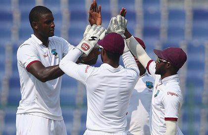Jason Holder’s West Indies team has slipped to ninth in the Test rankings, one rung from the bottom.
