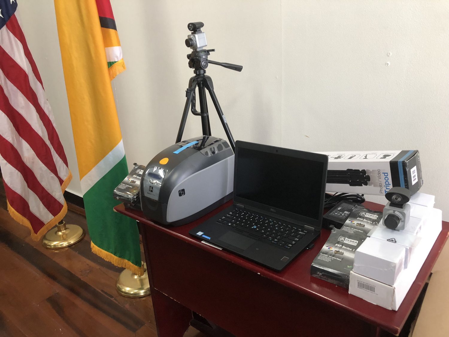 Some of the equipment on display at the handing over yesterday morning at the Maritime Administration’s boardroom in Kingston.