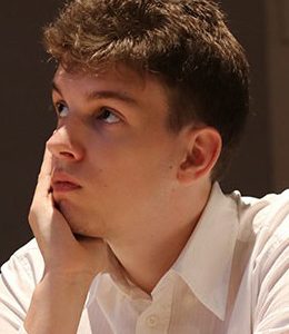 Poland’s Jan-Krzyszytof Duda, who briefly led the Sparkassen Chess Meeting in Dortmund, Germany, which is an eight-player, round-robin grandmaster competition. The Sparkassen Meeting is Duda’s first super tournament of his career. (Photo: Macauley Peterson) 