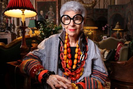 Iris Apfel , an  American style Icon and Interior Designer, known for her authentic independent style.