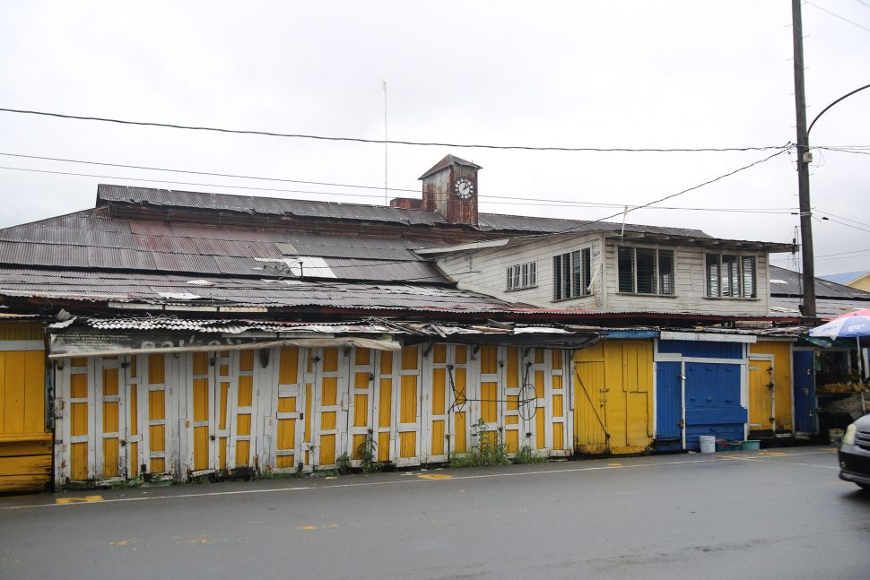 The dilapidated exterior of the La Penitence Market is an immediate indication of its need for rehabilitation. (Photo by Terrence Thompson)
