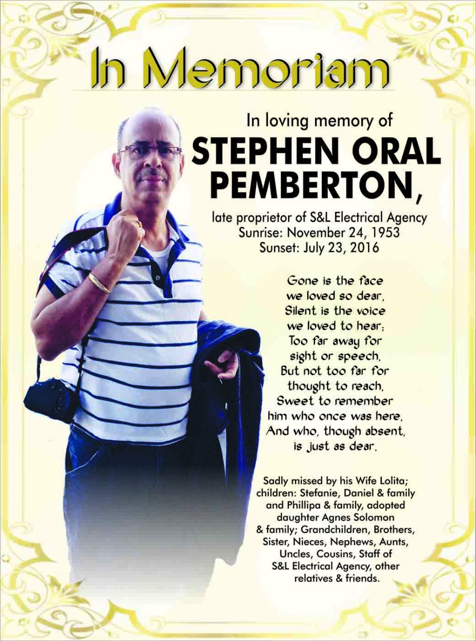 Stephen Oral Pemberton
