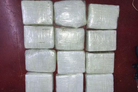 The suspected cocaine that was recovered (CANU photo)