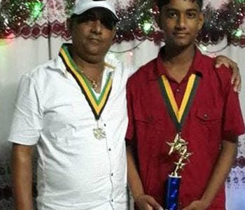 Mavindra Dindyal (right) and his father “Teddy”
