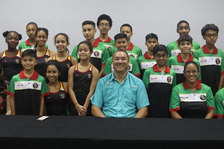  Guyana’s junior contingent who will be matching their skills with their counterparts in the 2019 edition of the Junior CASA tournament (Terrence Thompson photo)
