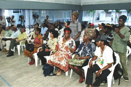 A section of the audience at the Guyana consultation last November