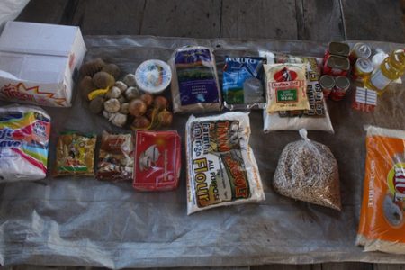 Some of the items distributed (DPI photo)
