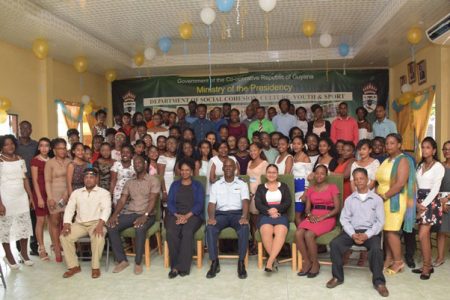Participants, trainers and other officials at the Madewini Training Centre (DPI photo)
