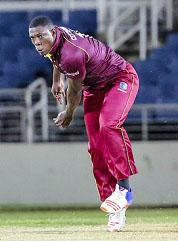 Sheldon Cottrell grabbed four wickets to help limit the West Indies B.
