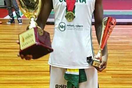 Skipper Stanton Rose led Guyana’s male basketball team to a historic win of the 2018 Caribbean Basketball Confederation championships in neighbouring Suriname on Saturday.