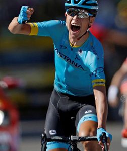 Astana Pro Team rider Magnus Cort Nielsen of Denmark wins the stage. REUTERS/Stephane Mahe