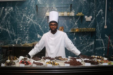 François of Maison François and his chocolates at his store in the City Mall.