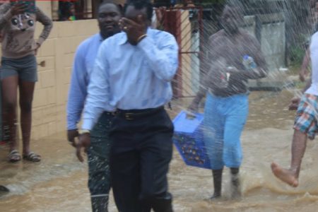 The scene in Beetham Gardens when residents lashed out in anger (Photos: NEWSDAY)