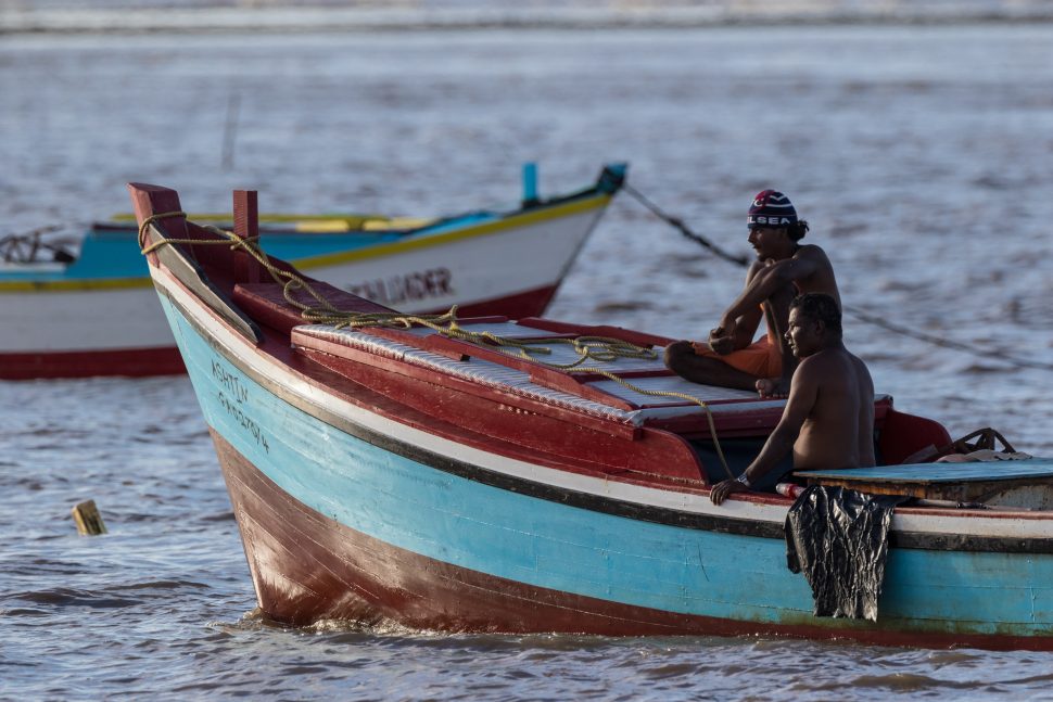 Guyanese fishermen on the East Coast. (SN File Photo)