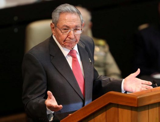 Former Cuban President Raul Castro speaking during the National Assembly in Havana, Cuba, April 19, 2018. REUTERS/Alexandre Meneghini/Pool/File Photo