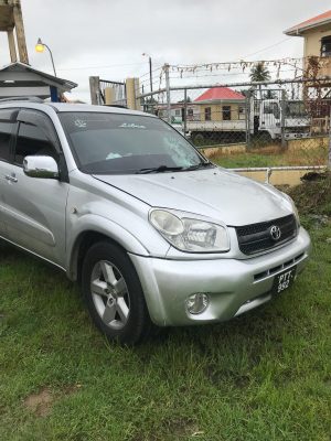 The vehicle that was driven by Deputy Superintendent of Police Patrick Todd at the time of the accident. It was subsequently impounded at the Leonora Police Station.