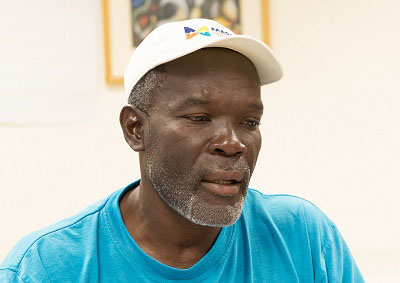 Leeward Islands Hurricanes head coach, Winston Benjamin.
