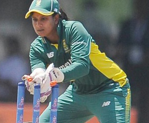 Wicketkeeper-batsman Trisha Chetty. 