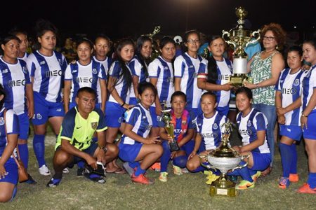 Paurima were crowned champions of the female football
