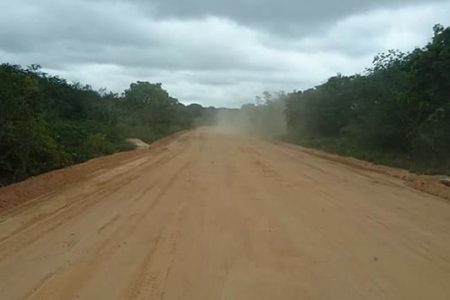 The Kwakwani Road (DPI photo)
