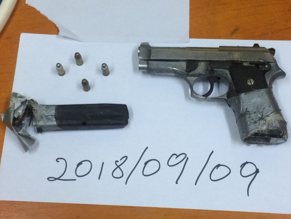 The pistol found (Police photo)