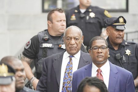 Actor and comedian Bill Cosby leaves the Montgomery County Courthouse after his first day of sentencing hearings in his sexual assault trial in Norristown, Pennsylvania, U.S., September 24, 2018. REUTERS/Jessica Kourkounis