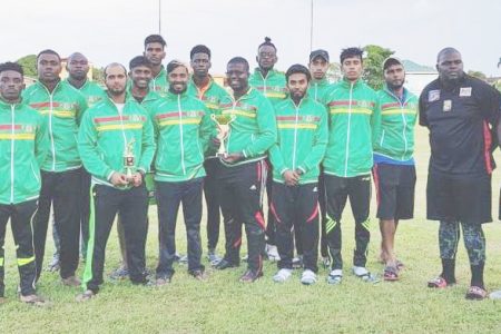UG’s cricket team during their tour of Suriname 
