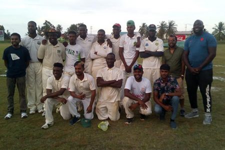 University of Guyana cemented their spot in the semifinal of the GISE/Star Party Rental/ Trophy Stall first-division two-day tournament.

