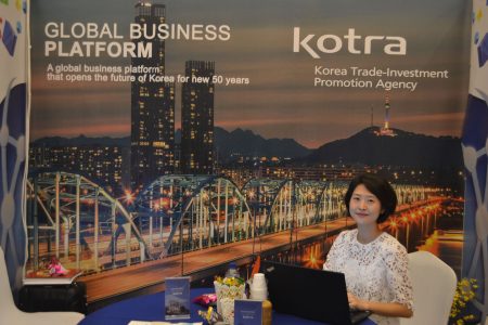 The Korea Trade-Investment promotion Agency booth at GUYTIE